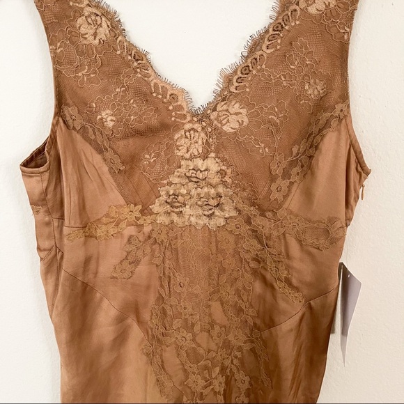 NWT Free People X Brenda Knight Laced Maxi Slip Dress - Picture 10 of 15